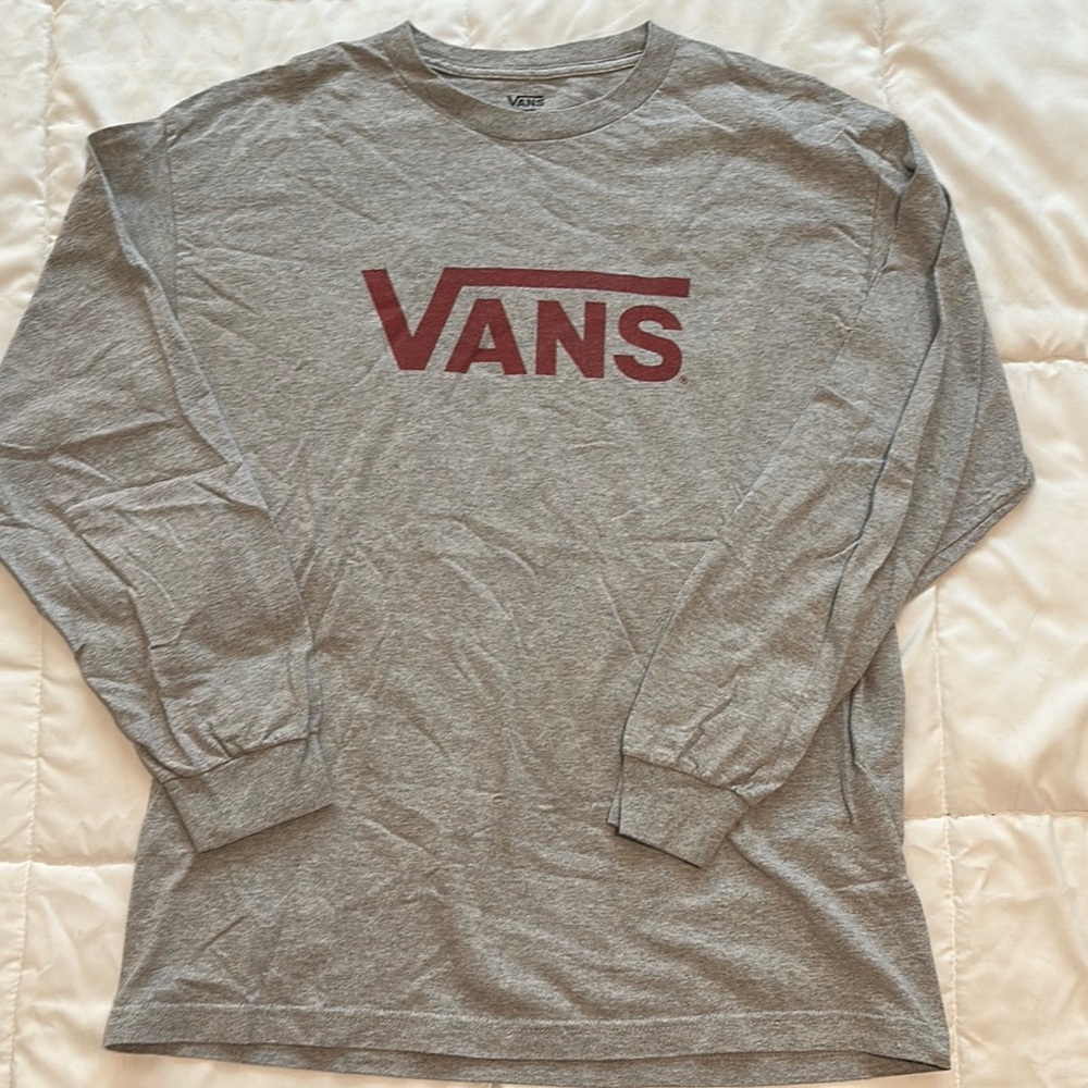 Vans Gray Long Sleeve Men's Shirt